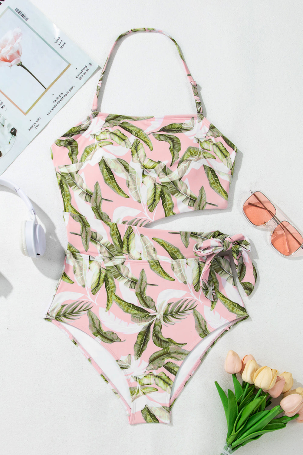 Miami Palm One Piece Swim Suit