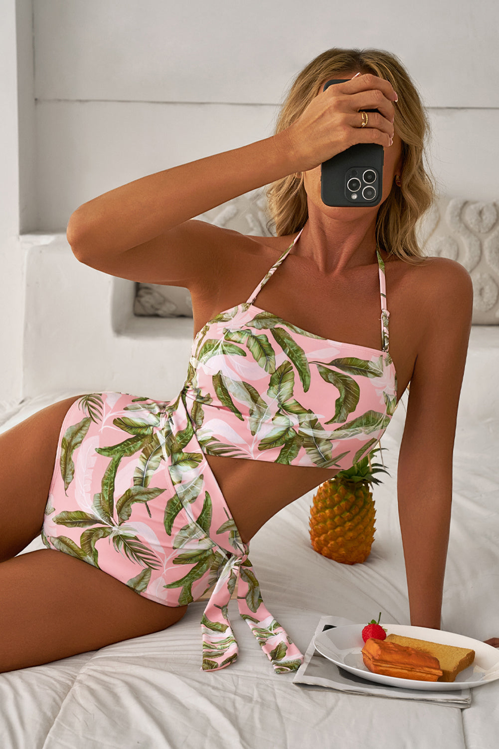 Miami Palm One Piece Swim Suit