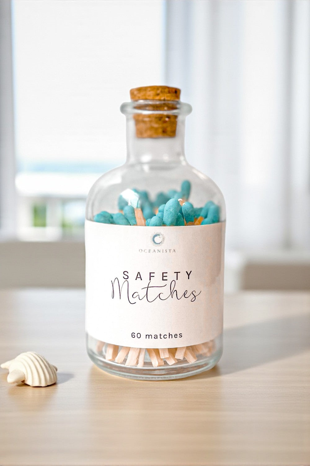 Apothecary Safety Matches | Turquoise Tip - 60 Count