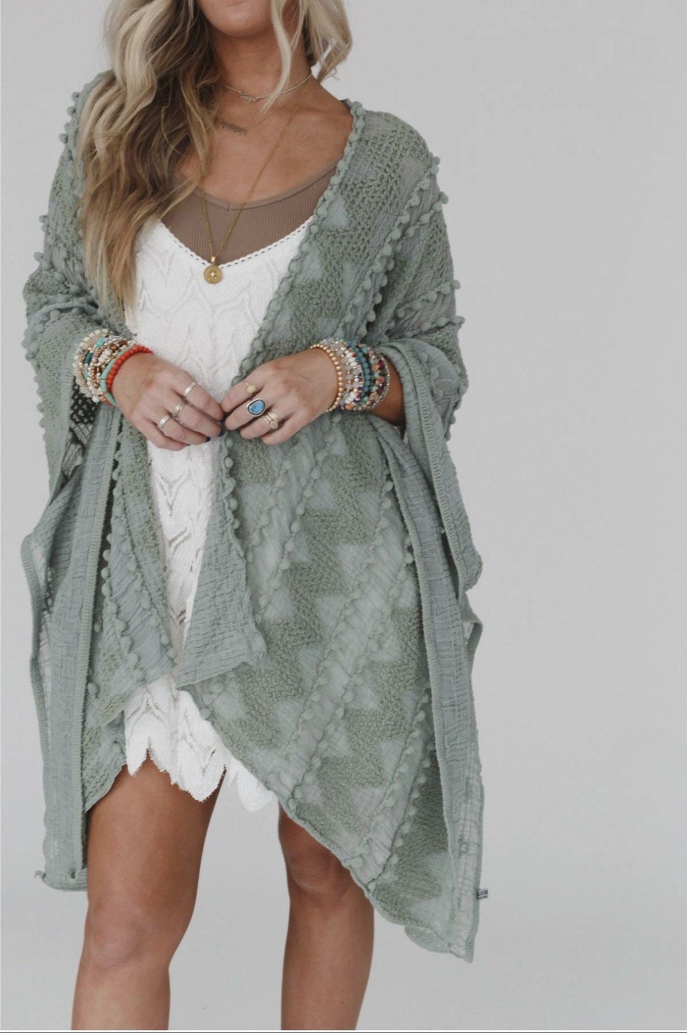 Bali Embroidered Kimono