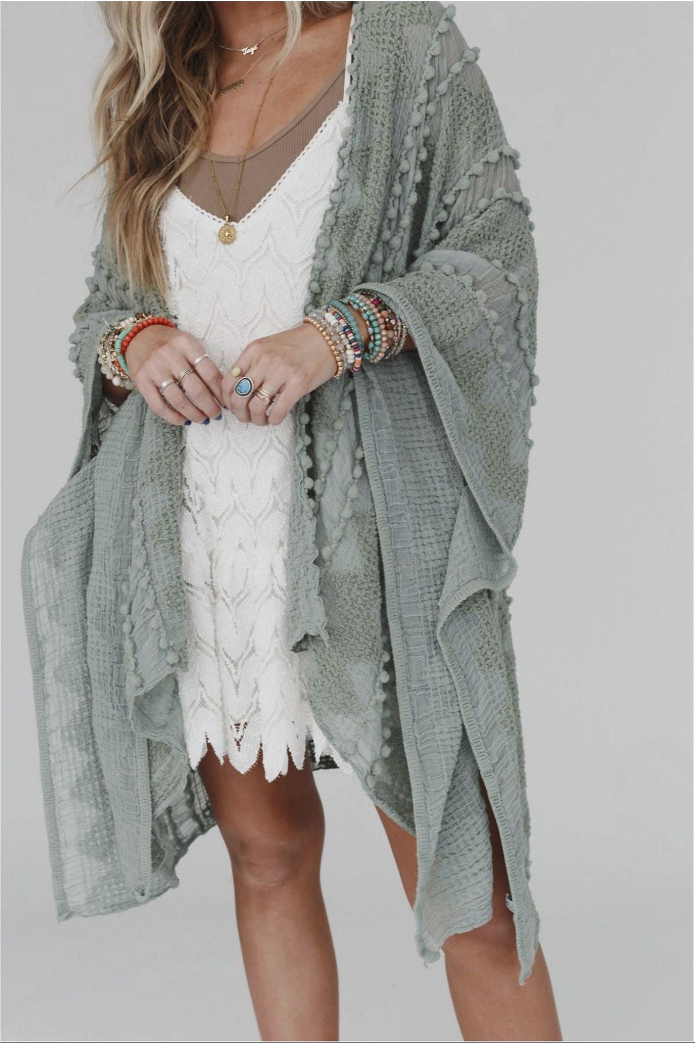 Bali Embroidered Kimono