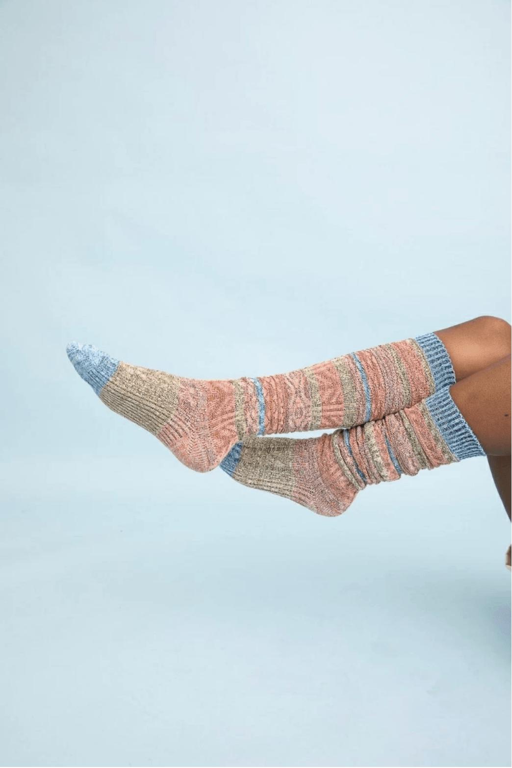 Cecily Stripe Boho Socks