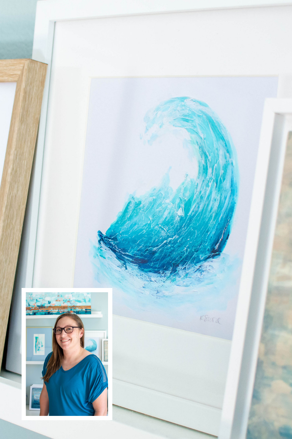 Coastal Abstract Note Cards