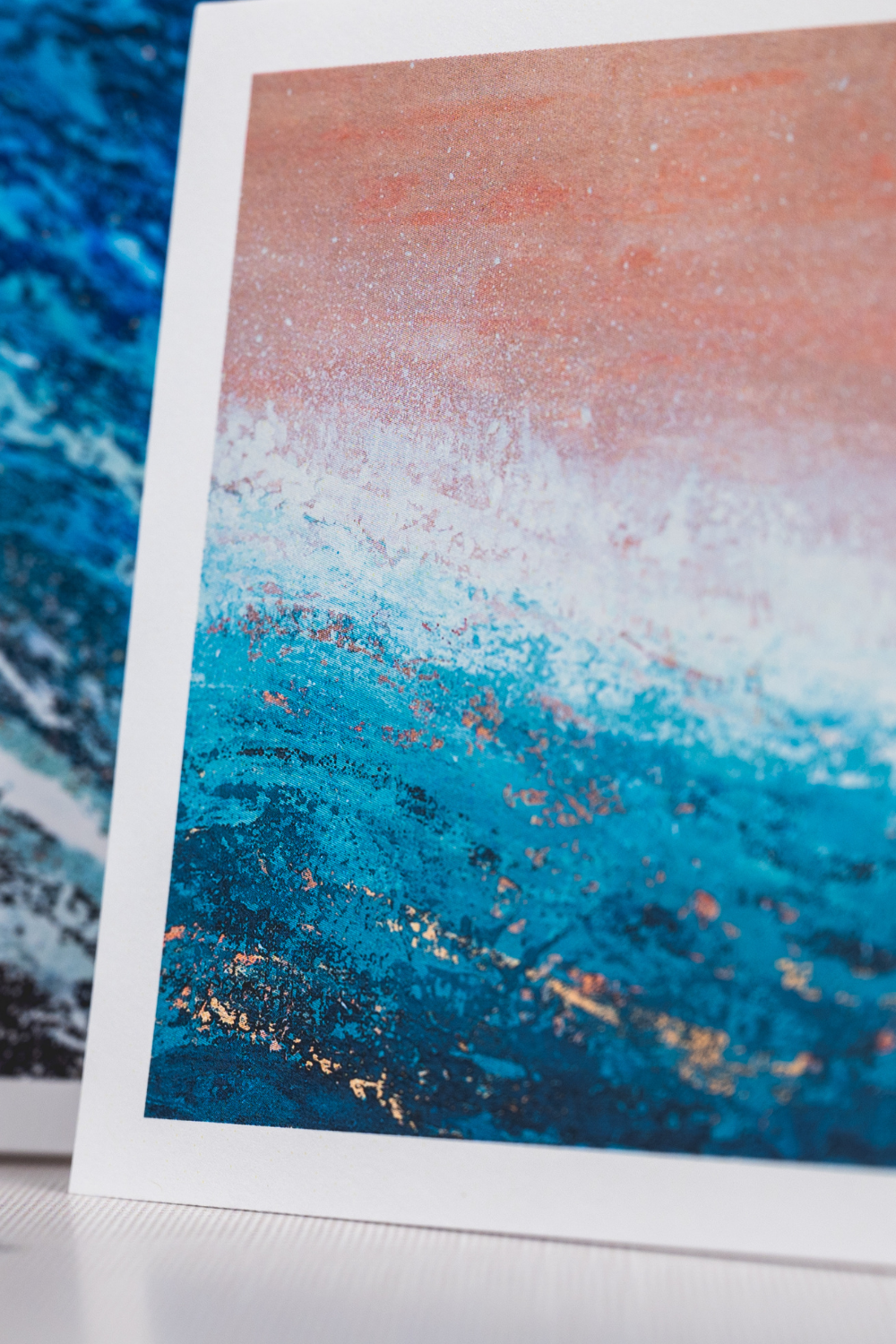 Coastal Abstract Note Cards