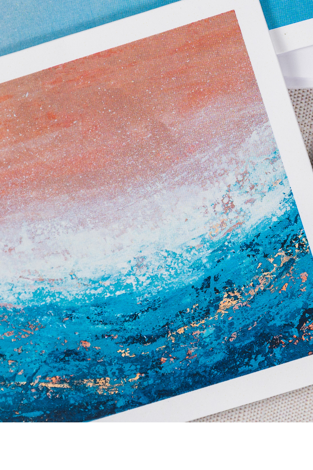 Coastal Abstract Note Cards