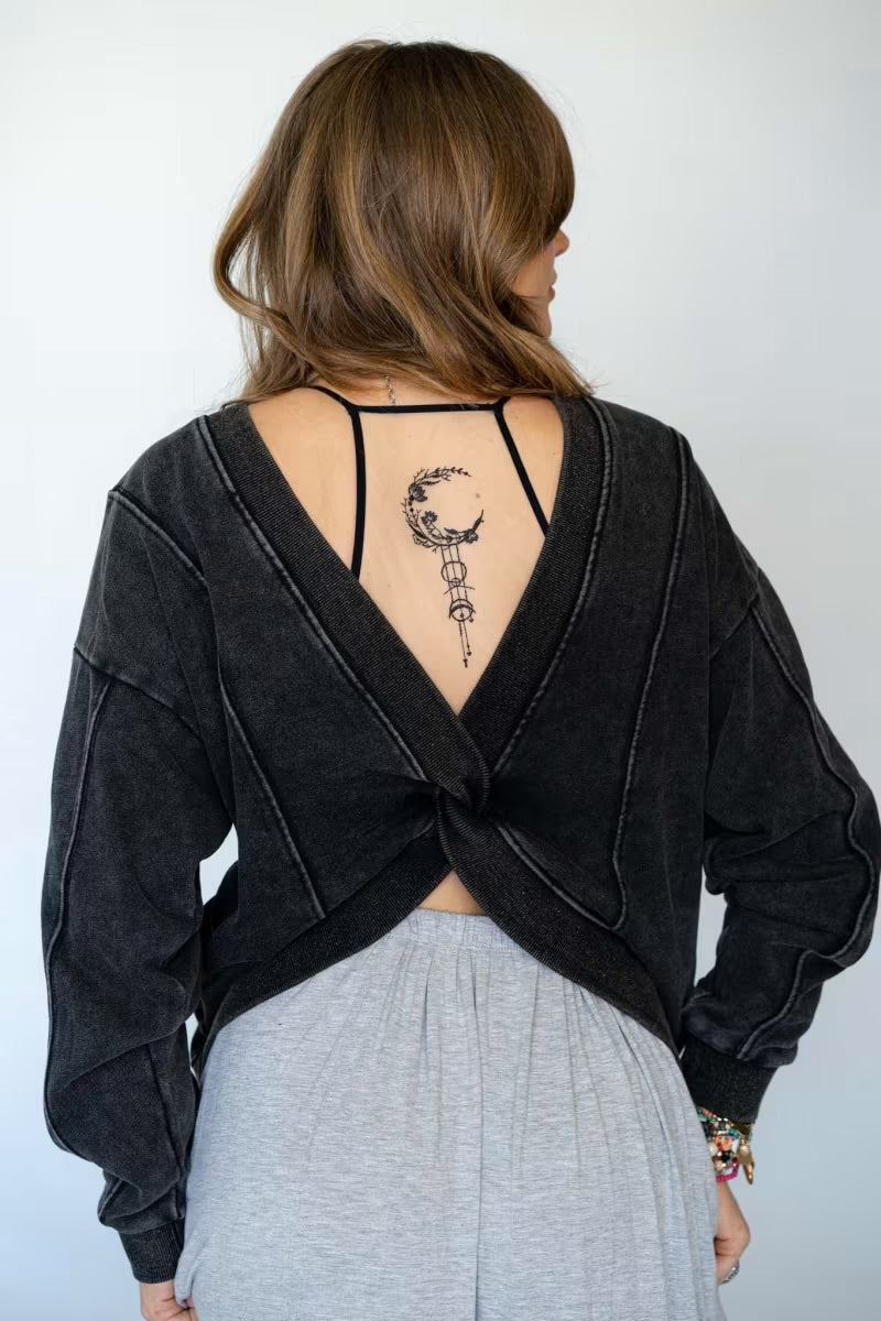 Crescent Moon Tattoo Bralette