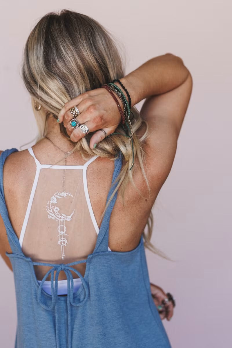 Crescent Moon Tattoo Bralette