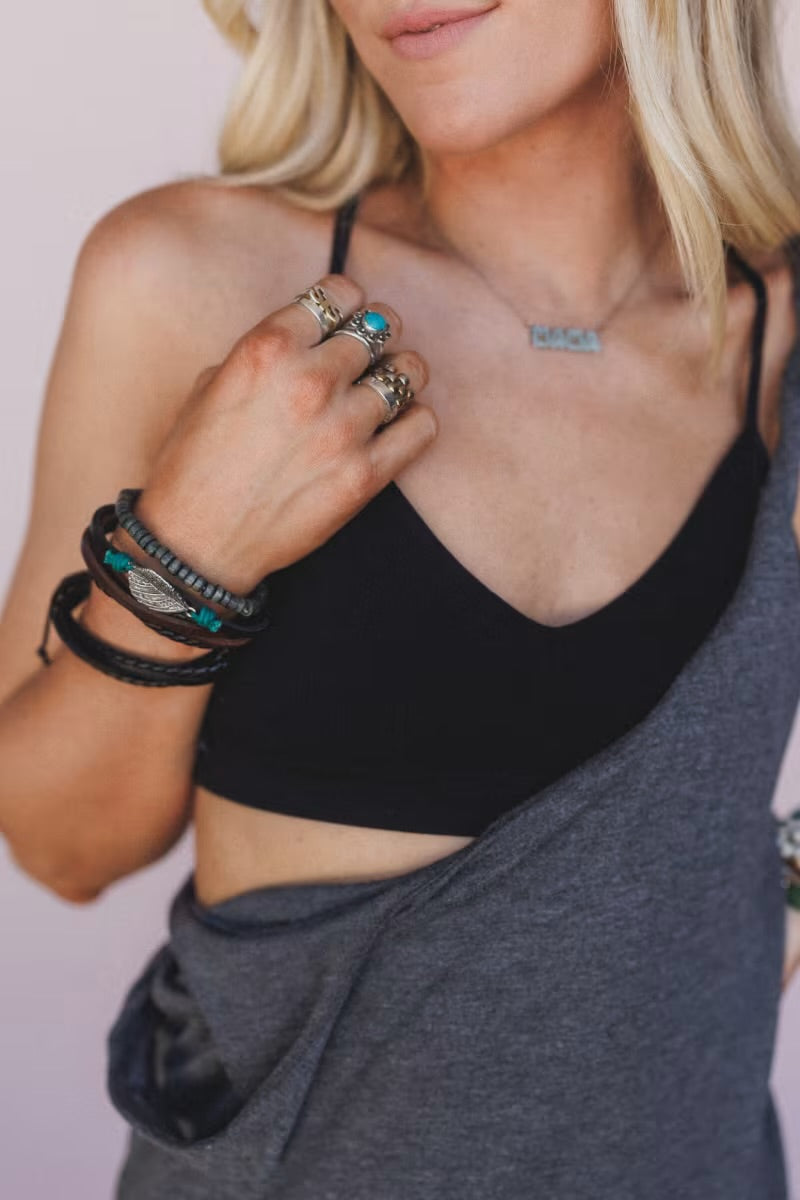 Crescent Moon Tattoo Bralette