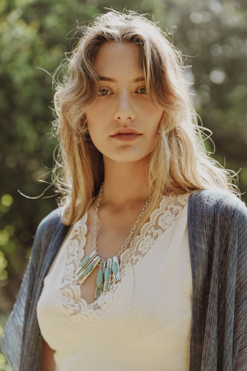 Five-Piece Turquoise Pendant Necklace