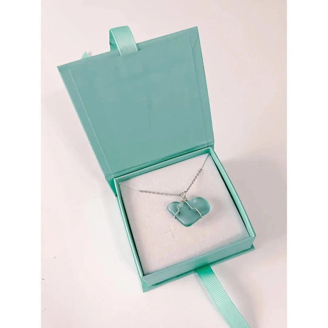 Genuine Surf Tumbled Seaglass Pendant Necklace - Oceanista