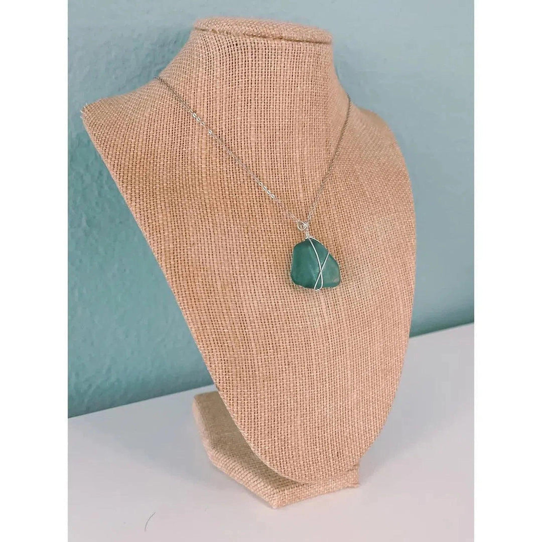 Genuine Surf Tumbled Seaglass Pendant Necklace - Oceanista