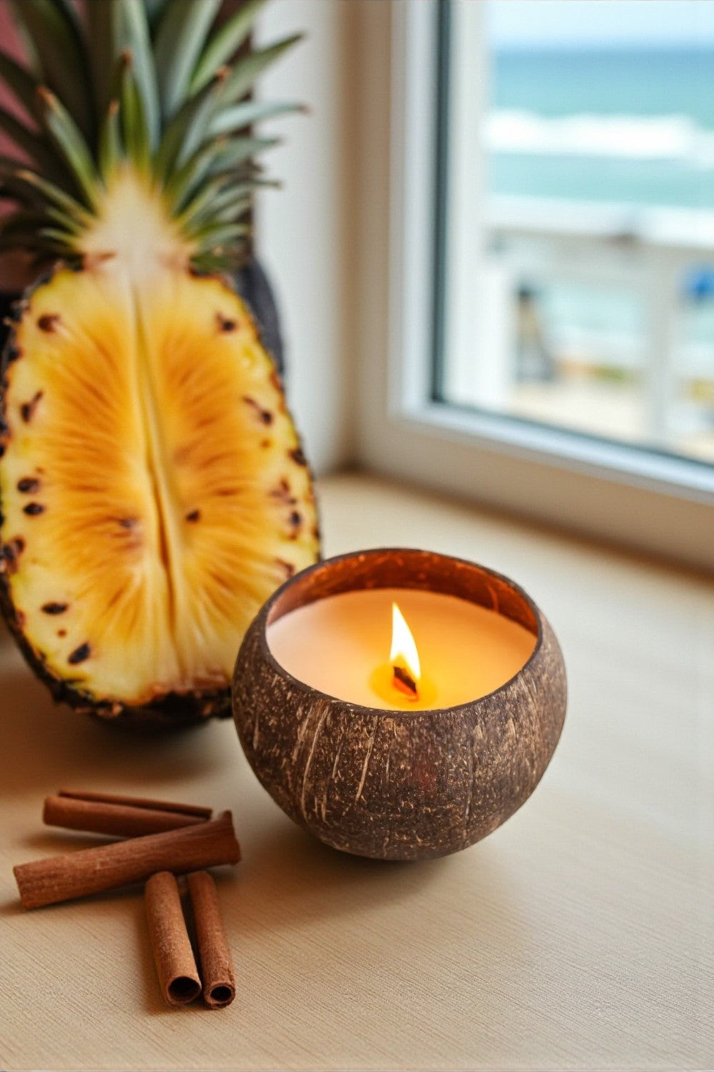 Island Spice™ - Artisan Coconut Bowl Candle