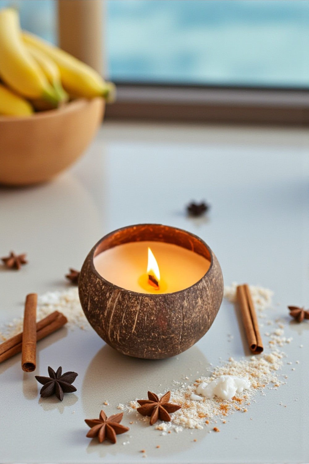 Island Spice™ - Artisan Coconut Bowl Candle