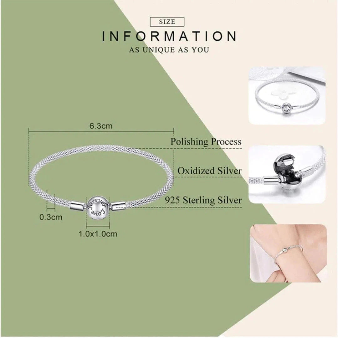Love Forever Mesh Chain Bracelet - Oceanista