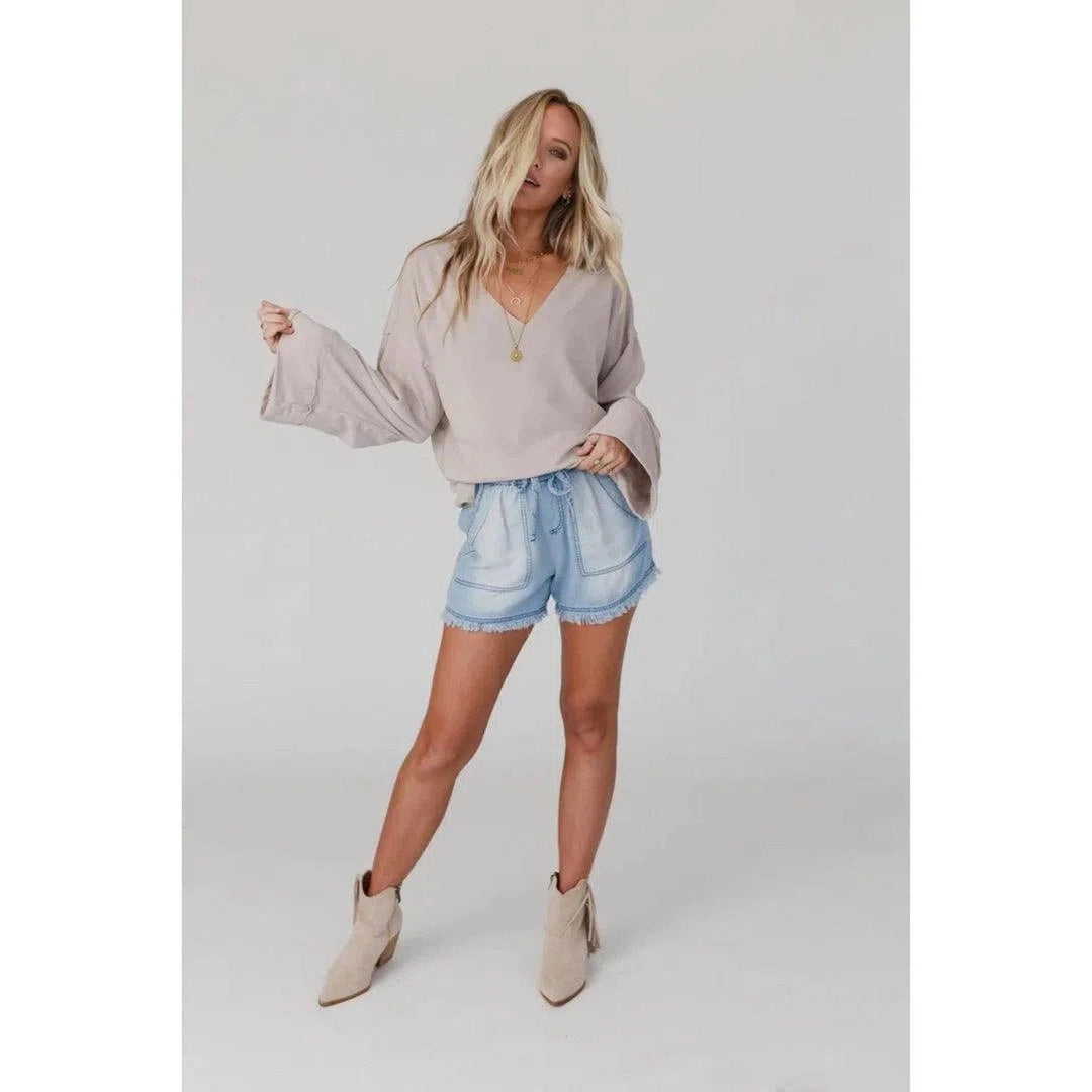 Love It V-Neckline Sweater Top - Oceanista