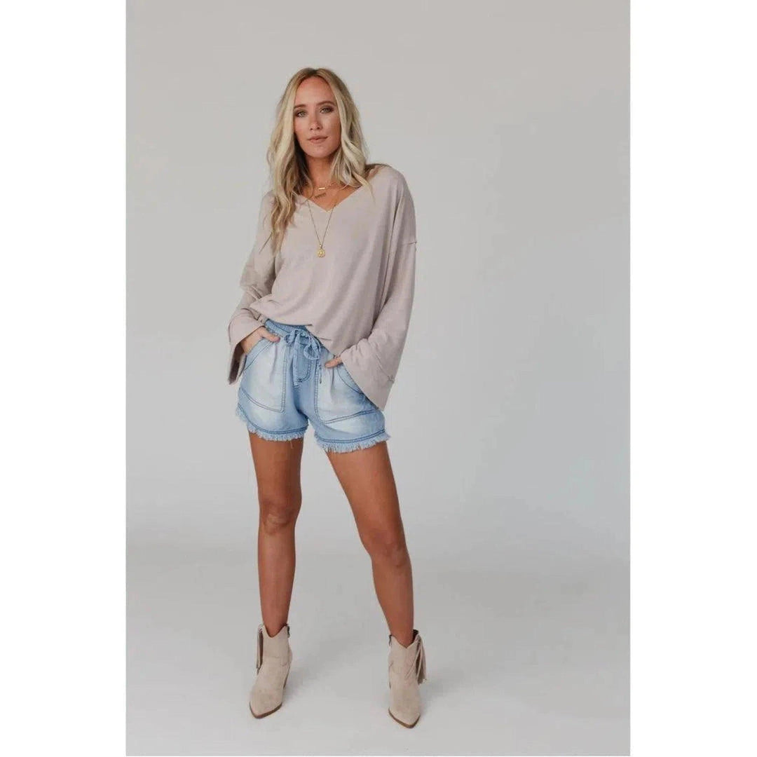 Love It V-Neckline Sweater Top - Oceanista