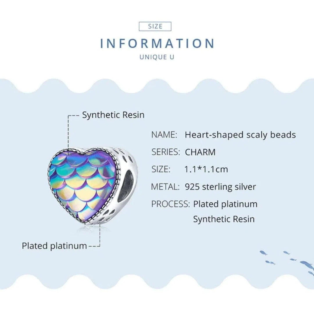 Mermaid at Heart Charm - Oceanista