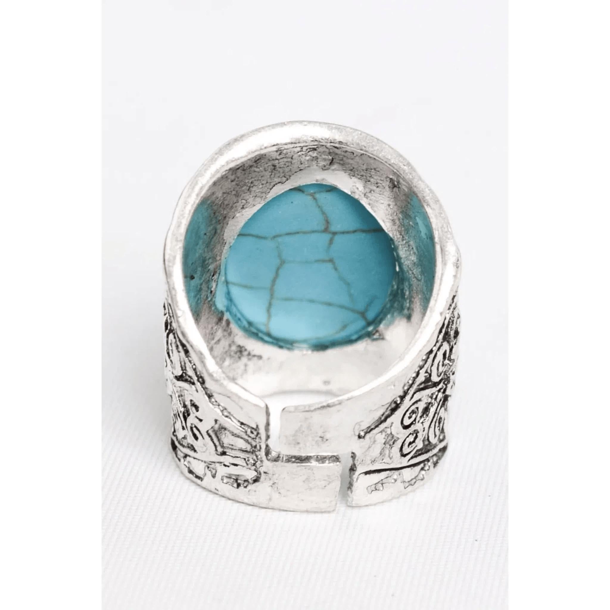 Mohave Statement Turquoise Ring