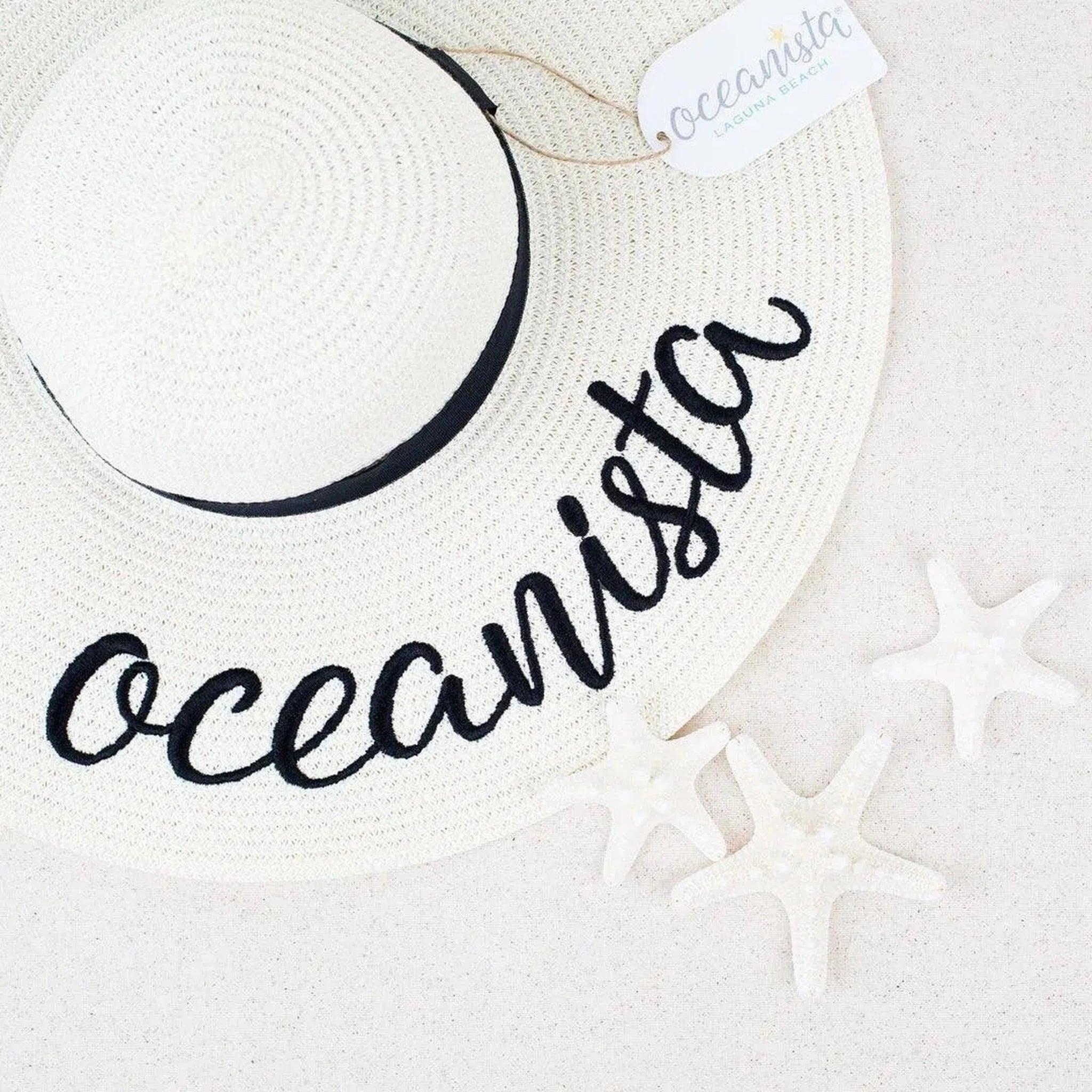 Oceanista Embroidered Floppy Beach Hat