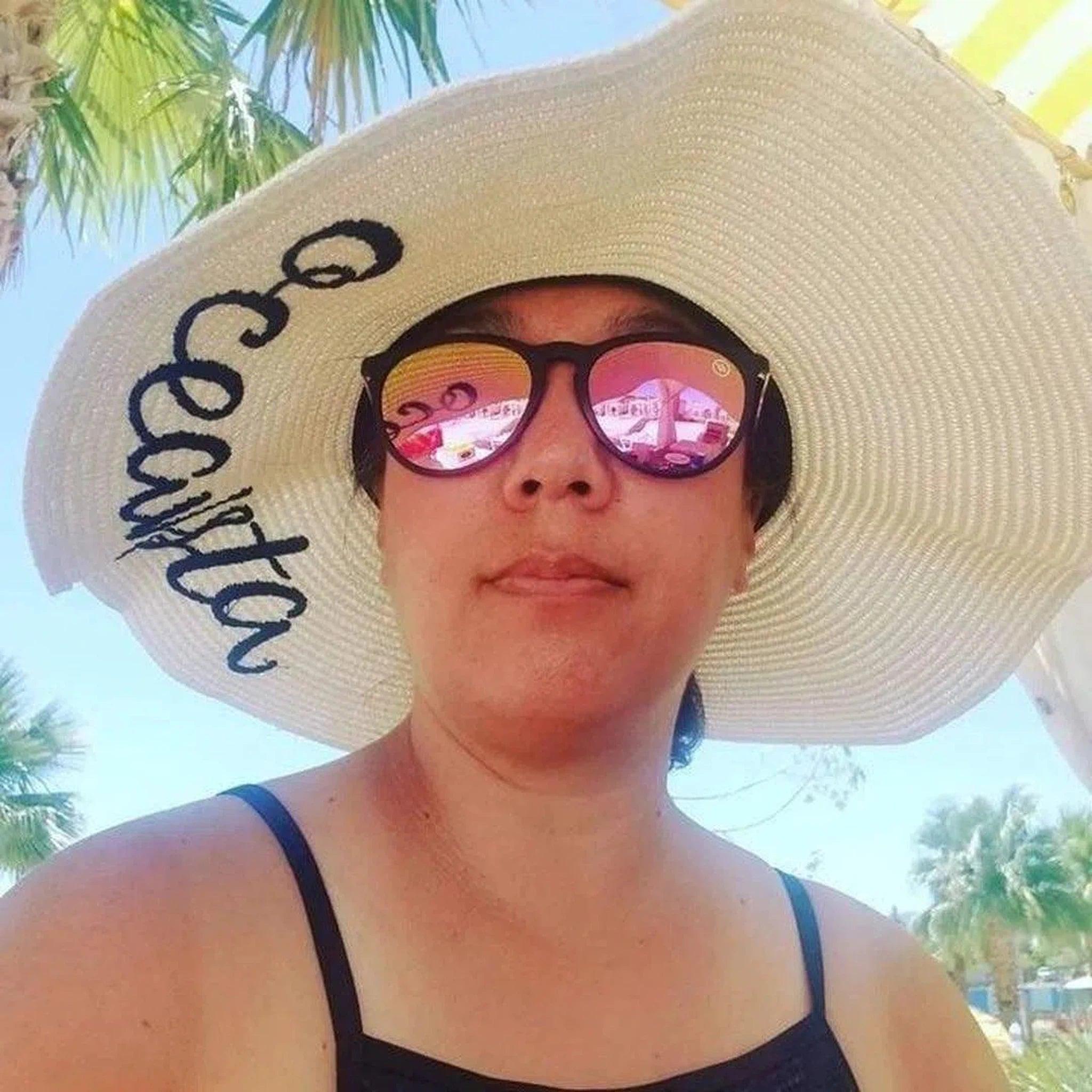 Oceanista Embroidered Floppy Beach Hat