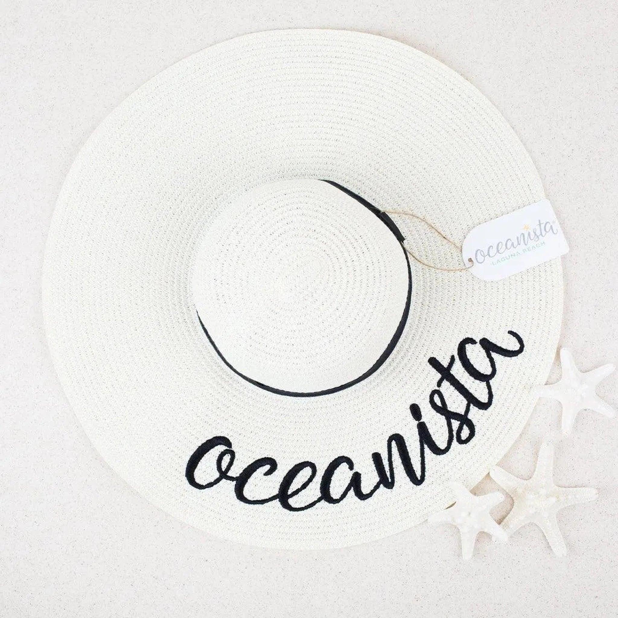 Oceanista Embroidered Floppy Beach Hat