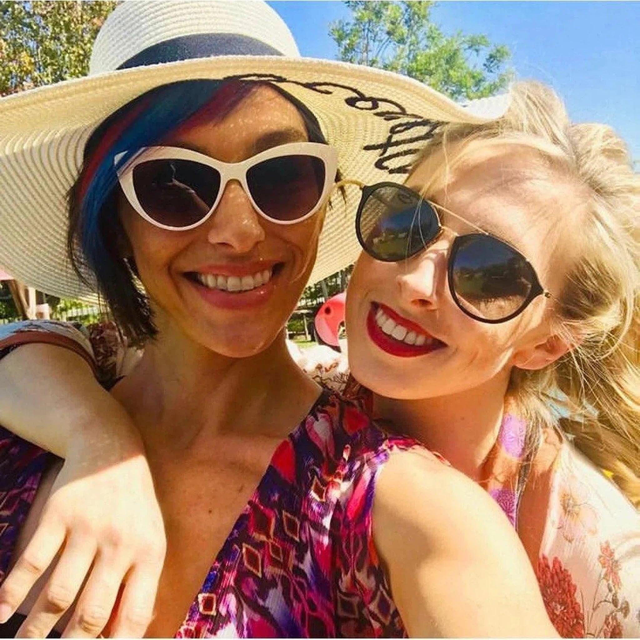 Oceanista Embroidered Floppy Beach Hat