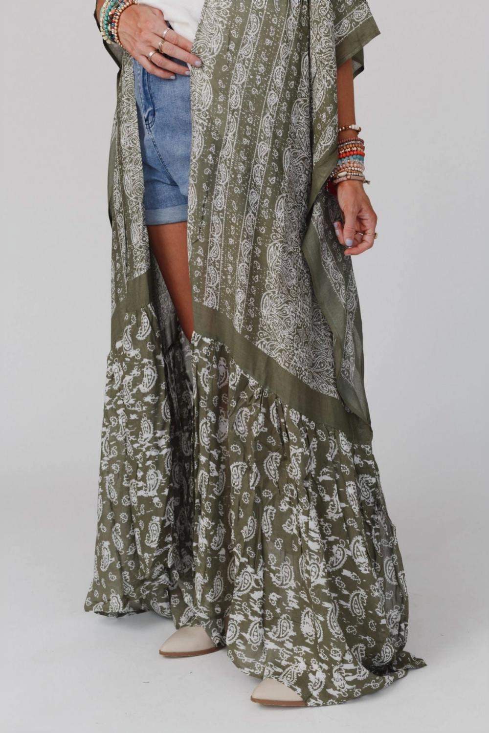 Paisley Tapestry Free Flow Duster Kimono