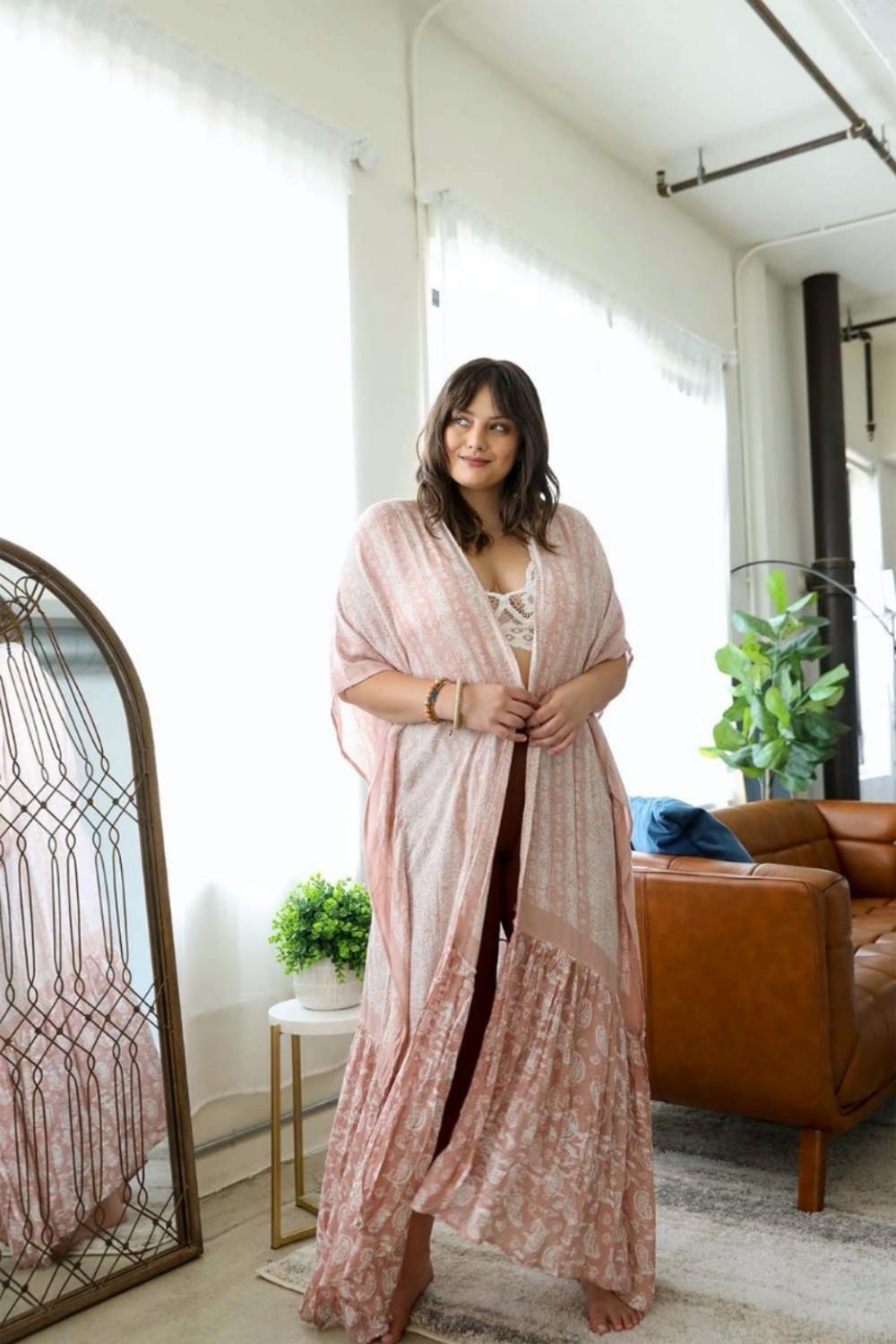 Paisley Tapestry Free Flow Duster Kimono