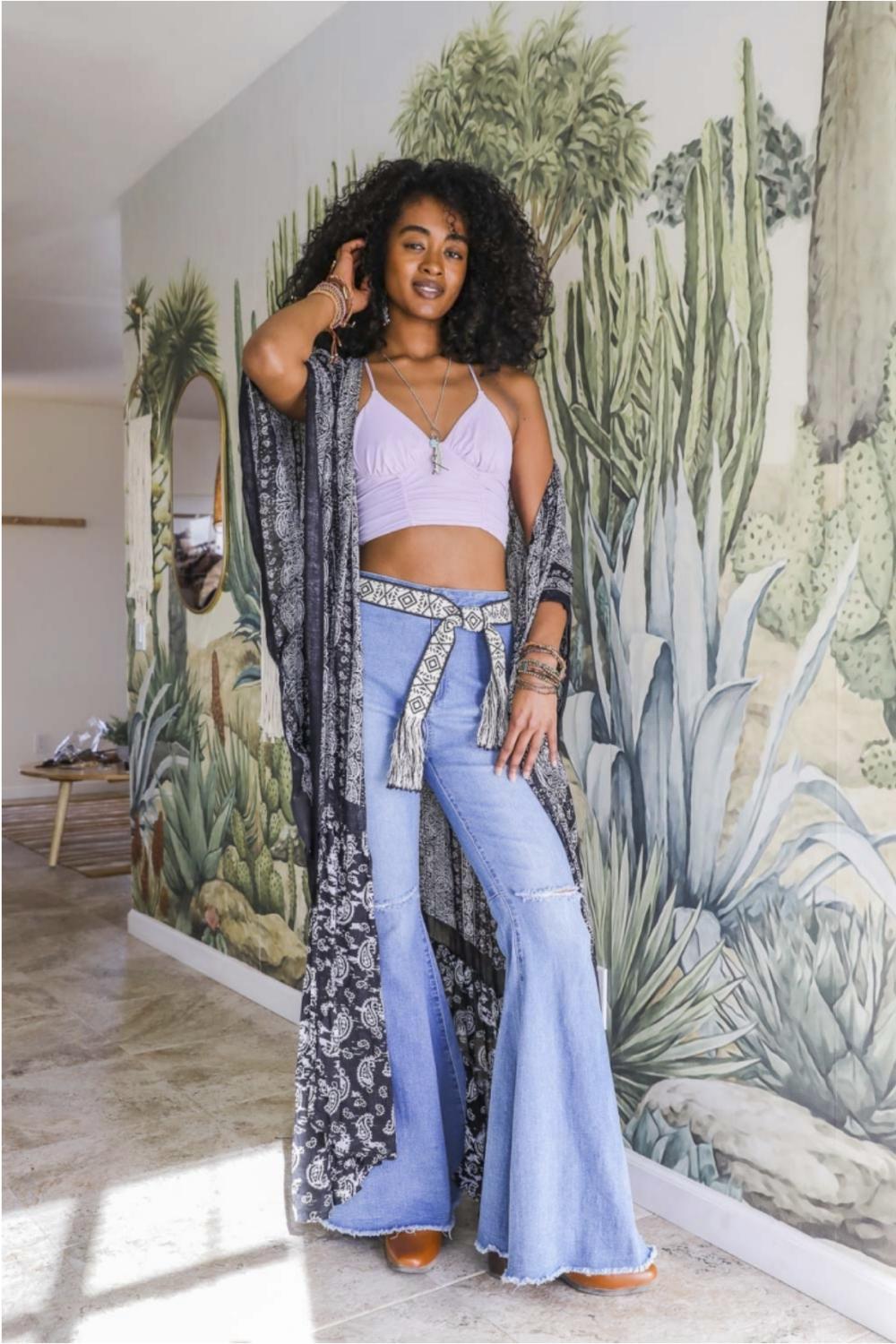 Paisley Tapestry Free Flow Duster Kimono