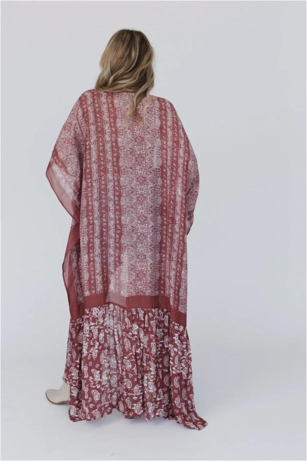 Paisley Tapestry Free Flow Duster Kimono