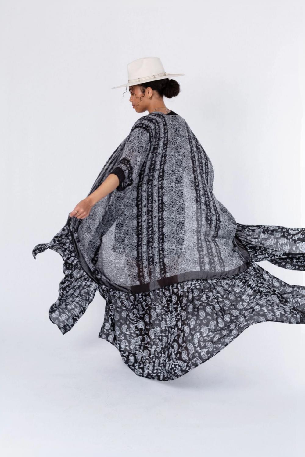 Paisley Tapestry Free Flow Duster Kimono