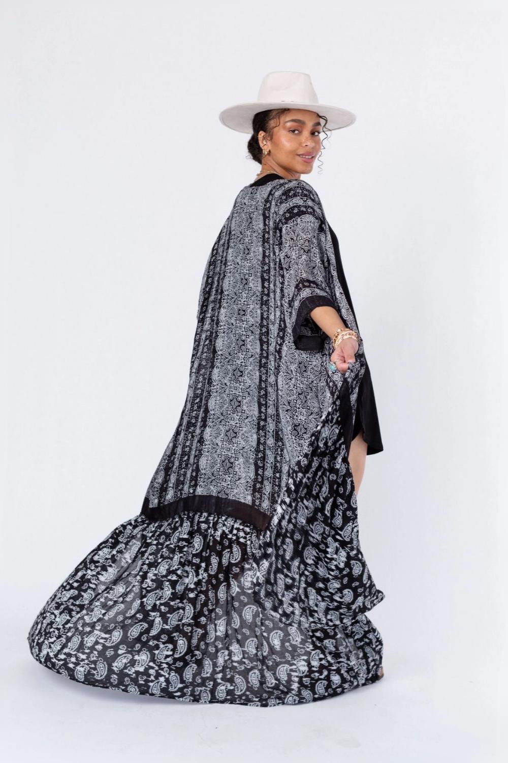 Paisley Tapestry Free Flow Duster Kimono