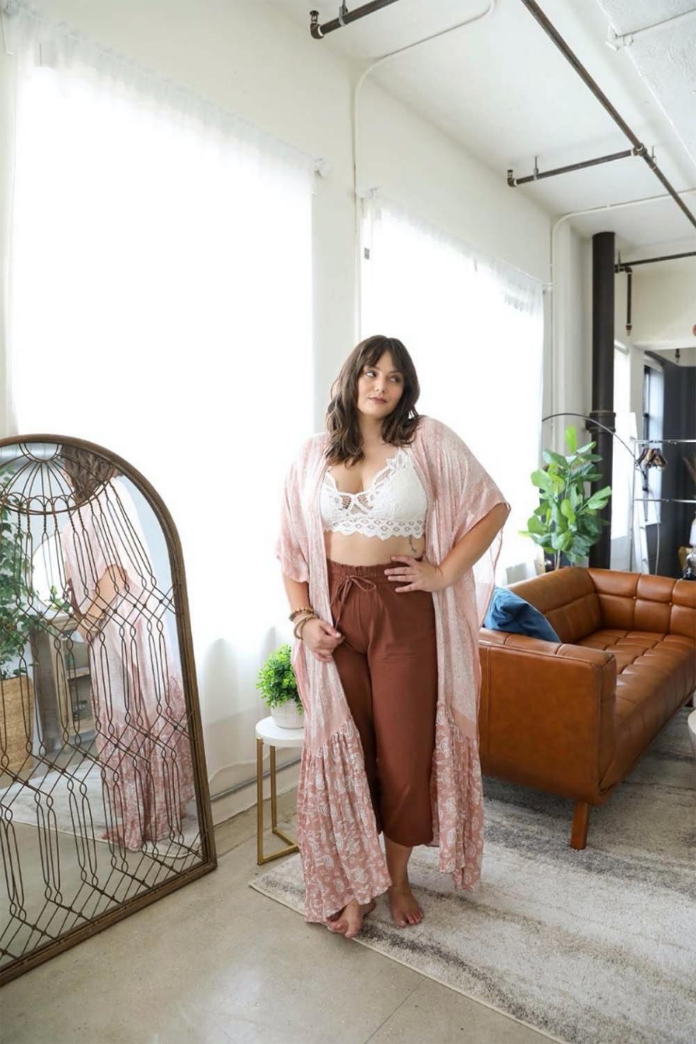 Paisley Tapestry Free Flow Duster Kimono