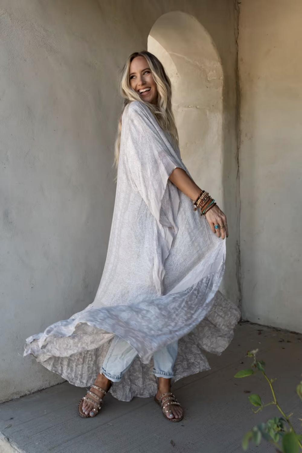 Paisley Tapestry Free Flow Duster Kimono