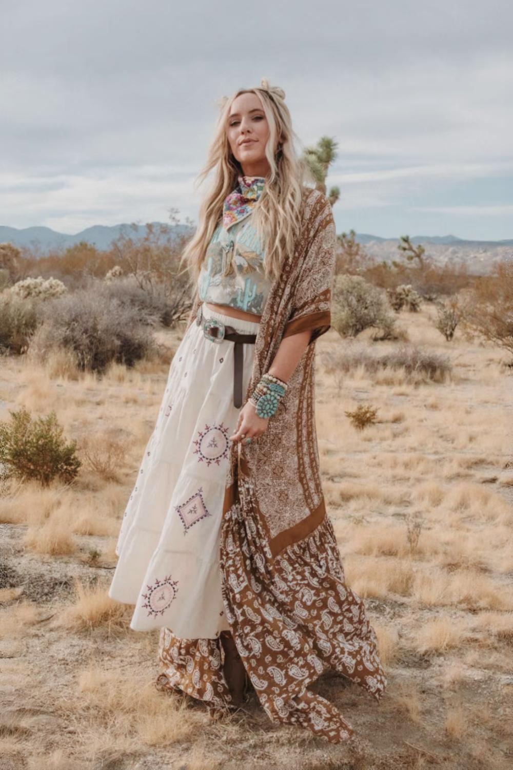 Paisley Tapestry Free Flow Duster Kimono