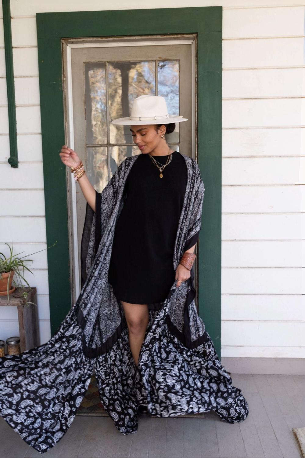 Paisley Tapestry Free Flow Duster Kimono