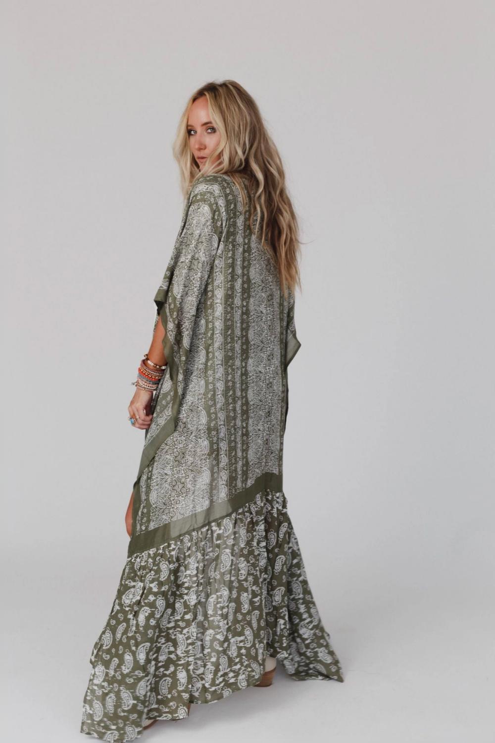 Paisley Tapestry Free Flow Duster Kimono