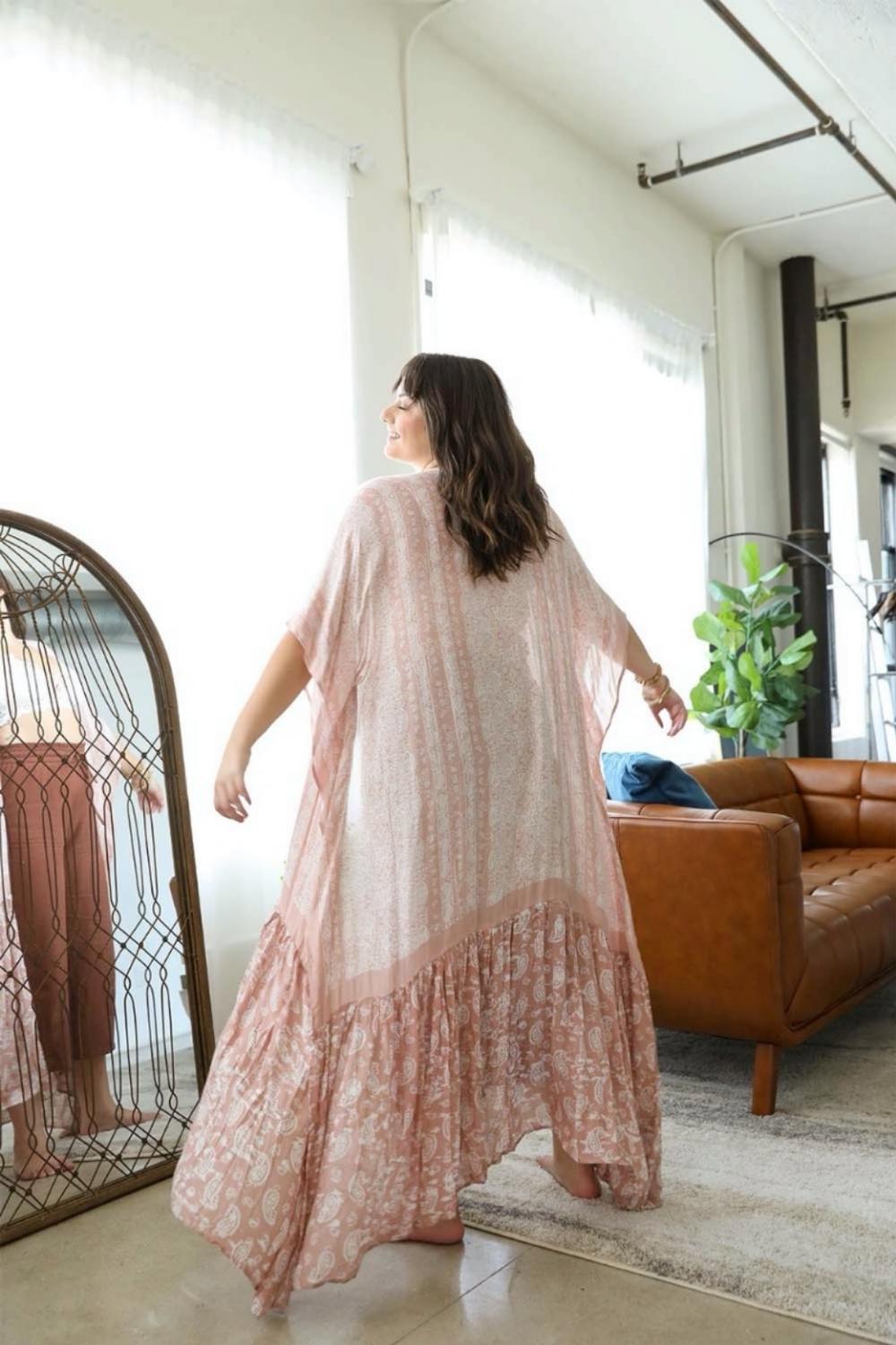 Paisley Tapestry Free Flow Duster Kimono