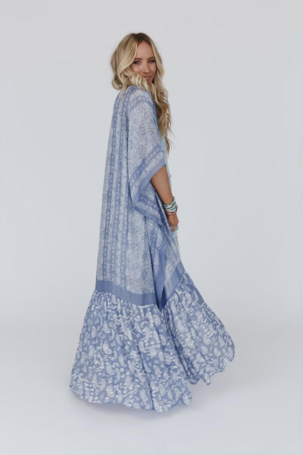 Paisley Tapestry Free Flow Duster Kimono