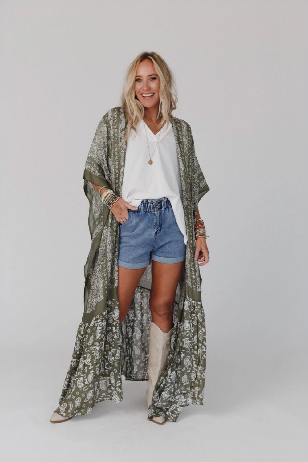 Paisley Tapestry Free Flow Duster Kimono