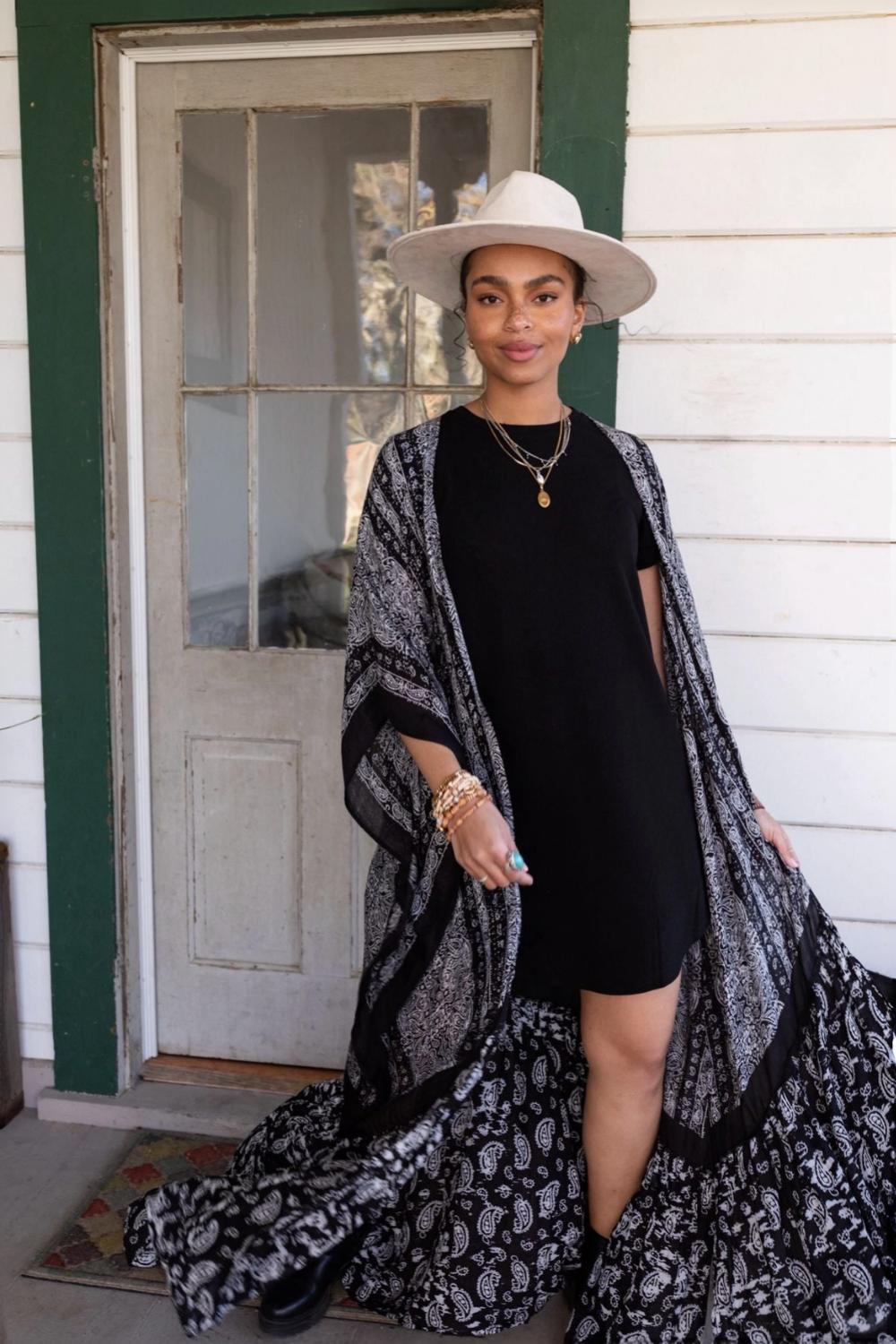 Paisley Tapestry Free Flow Duster Kimono