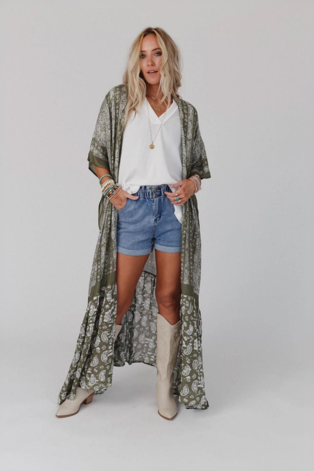 Paisley Tapestry Free Flow Duster Kimono
