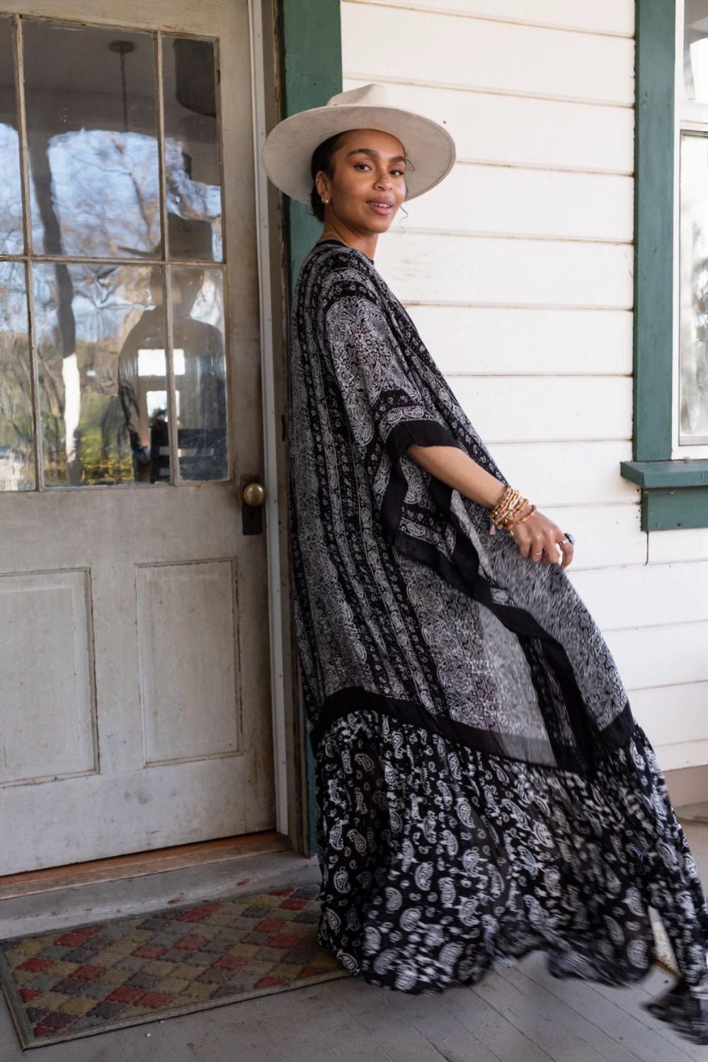 Paisley Tapestry Free Flow Duster Kimono