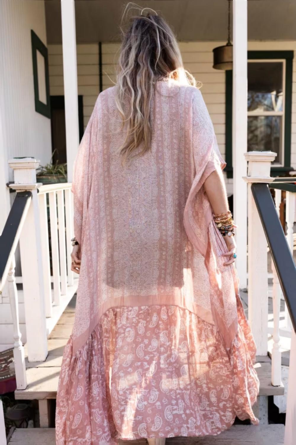 Paisley Tapestry Free Flow Duster Kimono