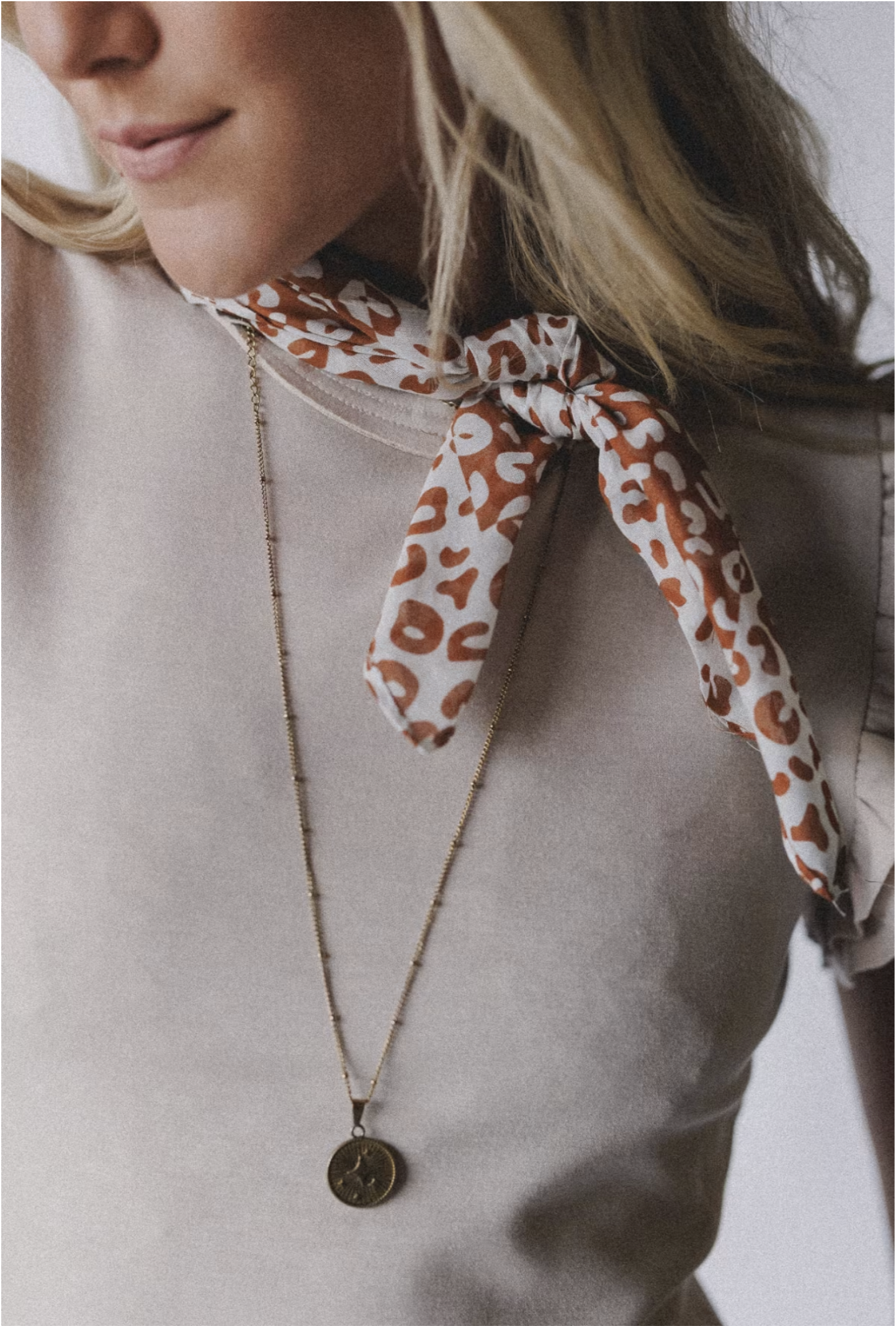 Pebble Coast Animal Print Scarf