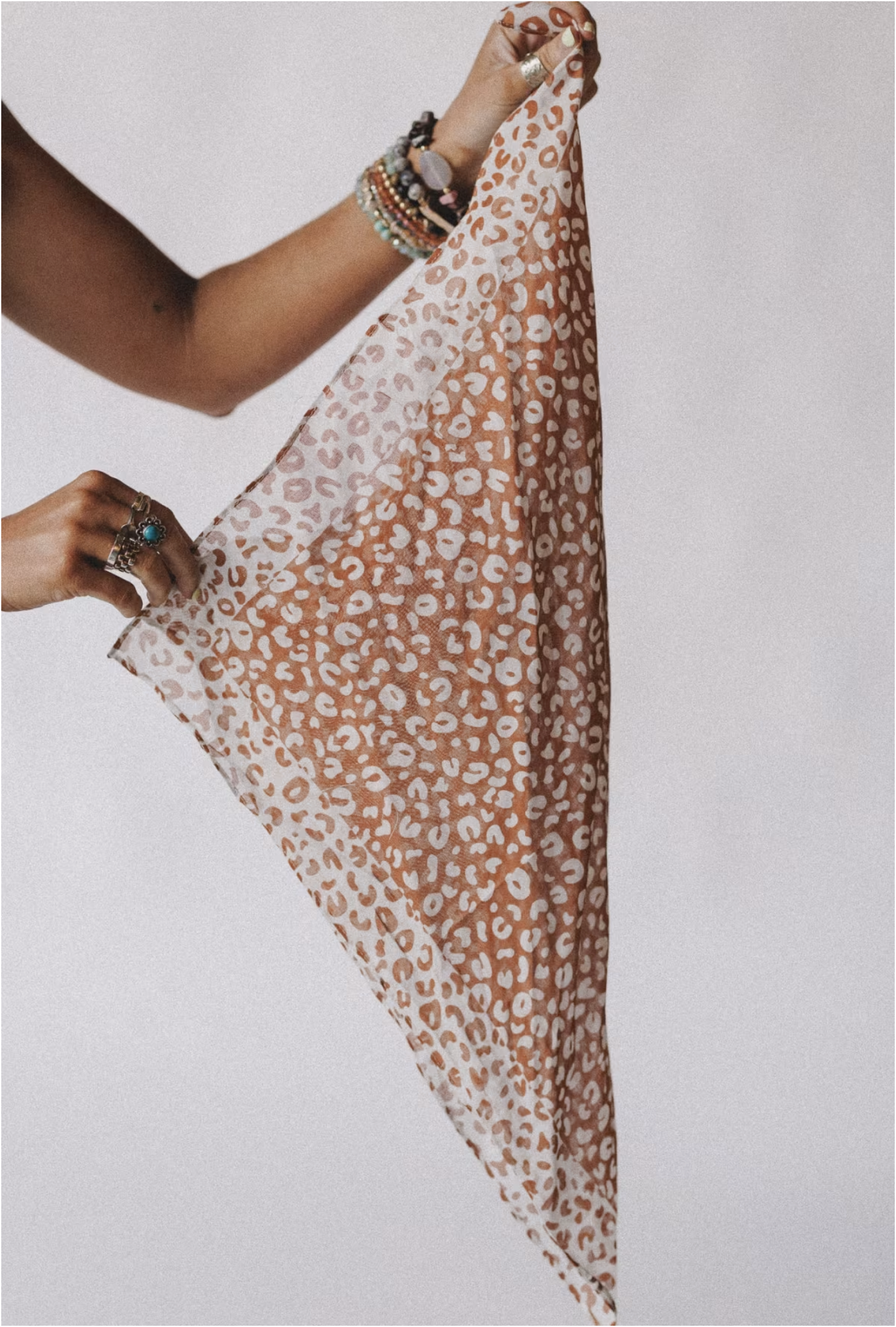 Pebble Coast Animal Print Scarf