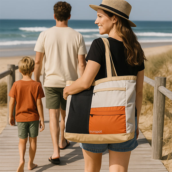 Premium Beach Tote with Pull-out Blanket - Oceanista