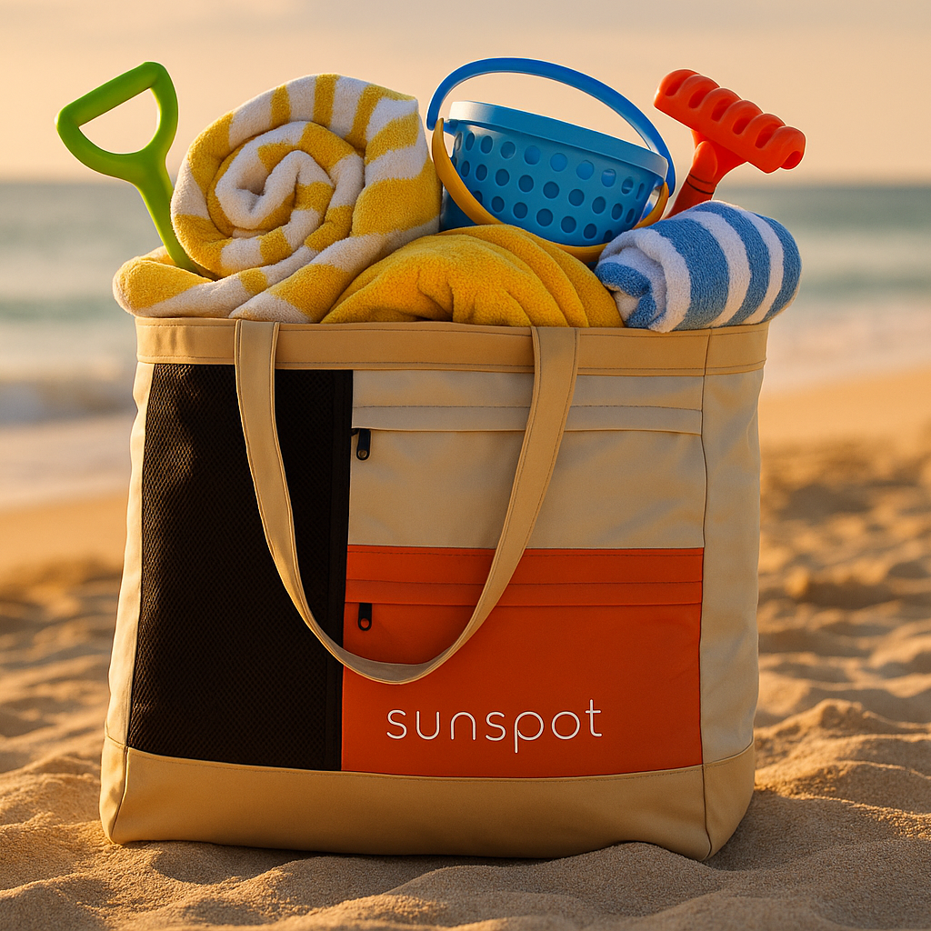 Premium Beach Tote with Pull-out Blanket - Oceanista