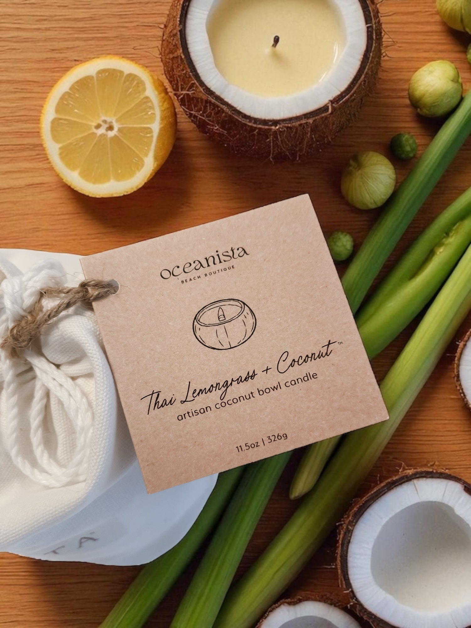 Thai Lemongrass & Coconut™ - Artisan Coconut Bowl Candle