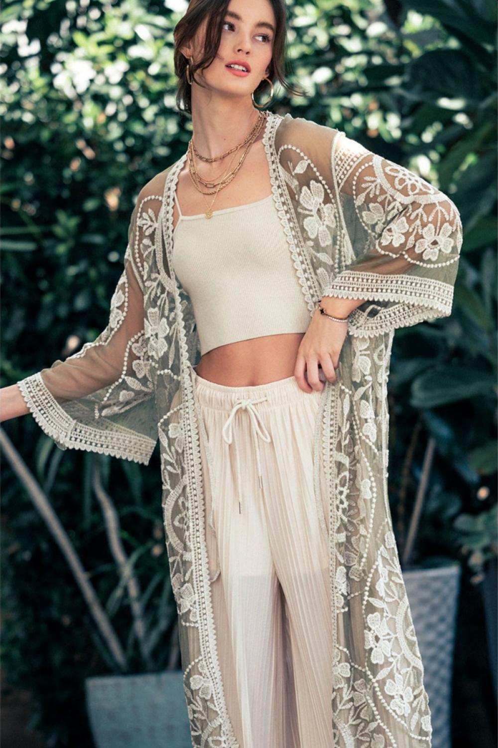 The Kate Majestic Lace Kimono